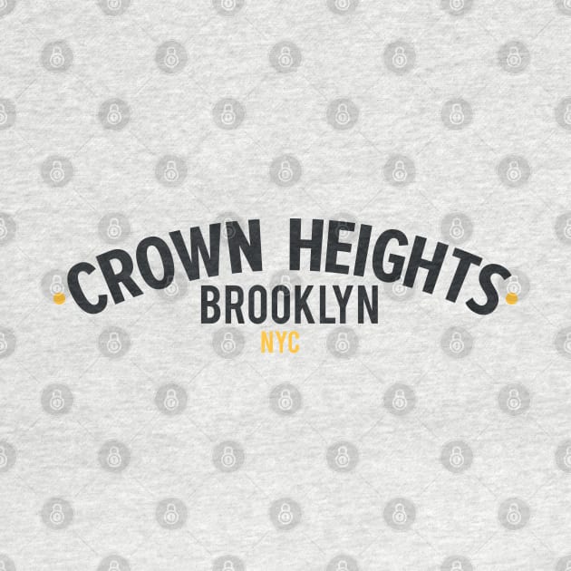 New York Crown Heights - Crown Heights Brooklyn Schriftzug - Crown Heights Logo by Boogosh